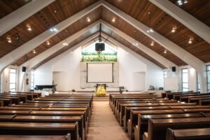 Interior of a Korean church